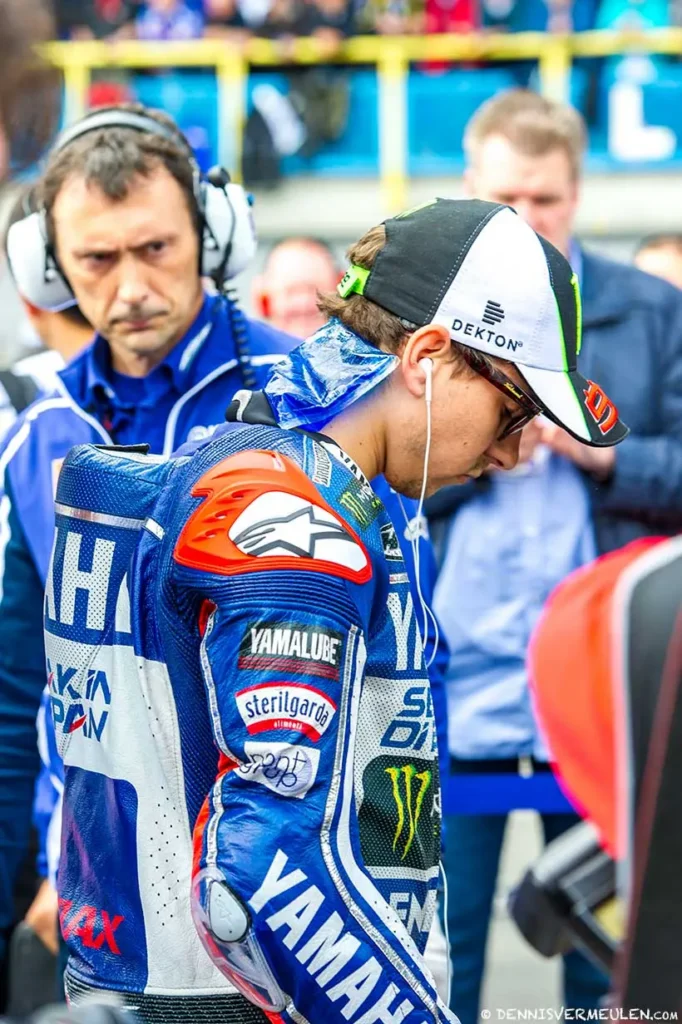 Jorge Lorenzo (raced just three days after breaking his collarbone)